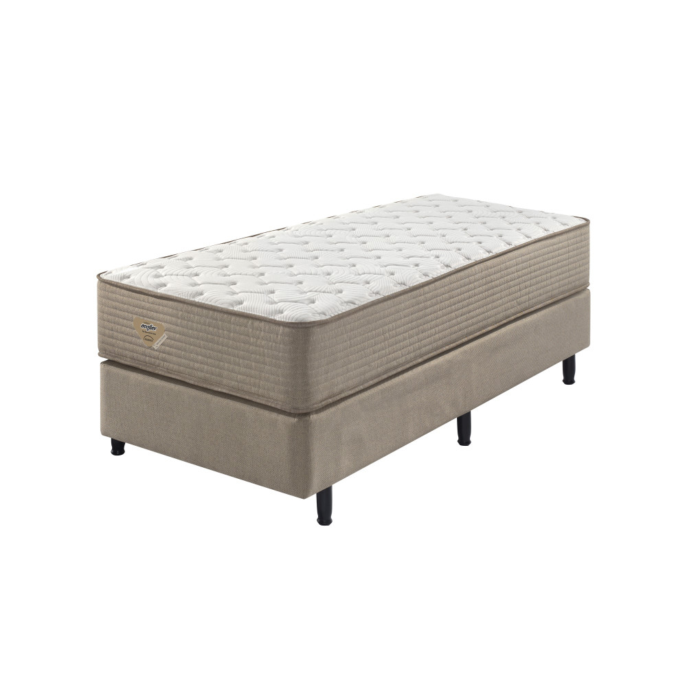 Cama Box Solteiro Ecoflex Relax Duo Comfort II Wide 88X188X55 Cm