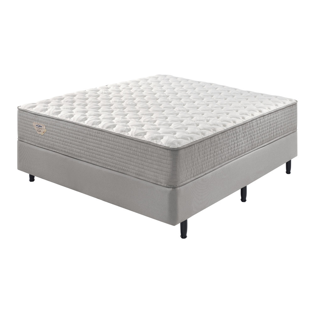 Cama Box Casal Ecoflex Agile Mola Ensacada Wide 138X188X55 Cm