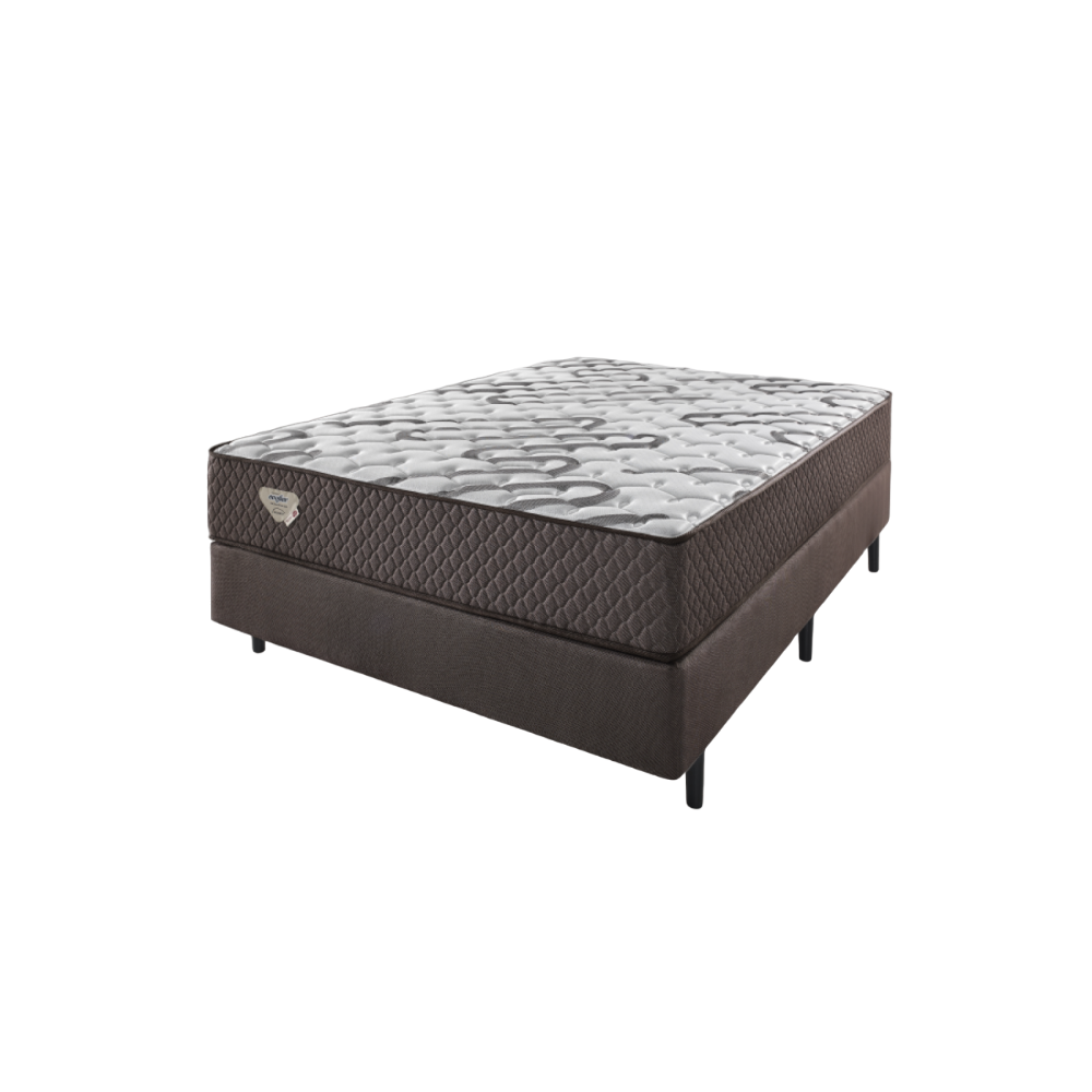 Cama Box Casal Ecoflex Resistive Mola High Power 138X188X53 Cm