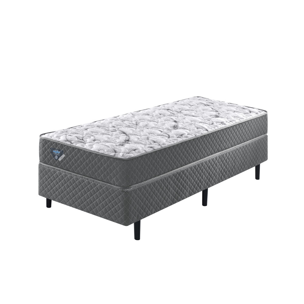 Cama Box Solteiro Ecoflex Adapto com Molas Wide 88X188X48 Cm