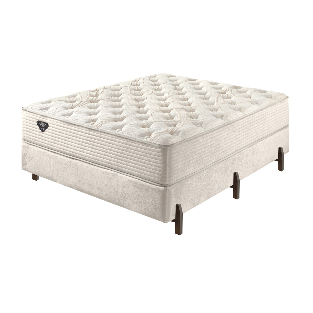 Cama Box Ecoflex Casal Opus Molejo Miracoil 138X188X57 Cm