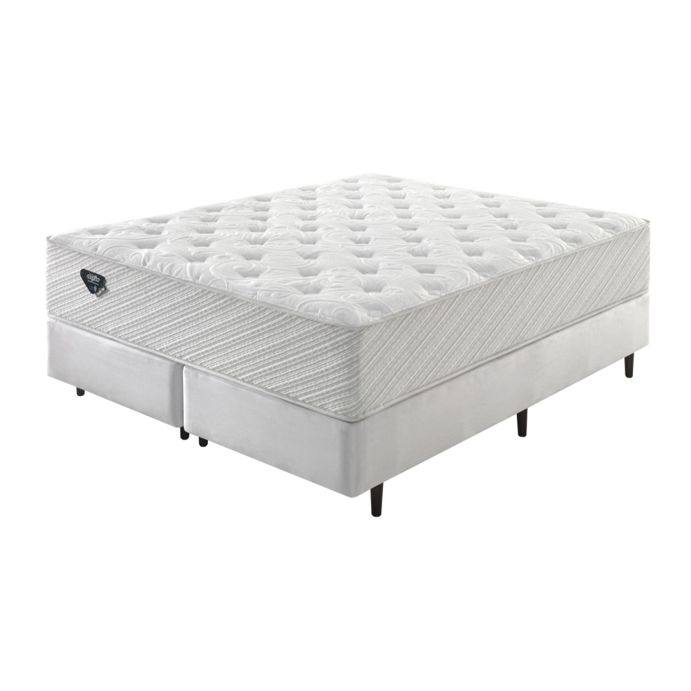 Cama Box Ecoflex Molas Ensacadas King Versatille 193 X 203 X 61