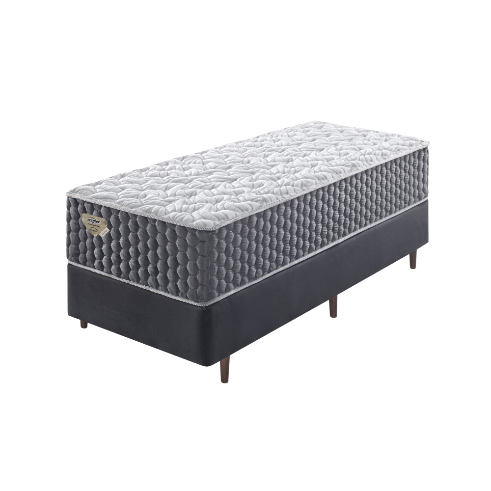 Cama Box Solteiro Ecoflex Privilege II Molas Wide 88X188X60 Cm