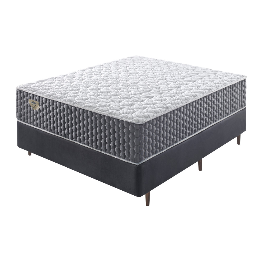 Cama Box Casal Ecoflex Privilege II com Molas Wide138X188X60 Cm