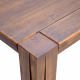 Mesa de Jantar de Madeira Maciça Legno Oregon 160 X 96 Cm