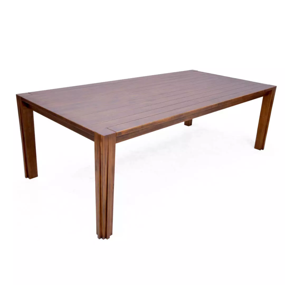 Mesa de Jantar de Madeira Maciça Legno Canela 200 X 96 Cm