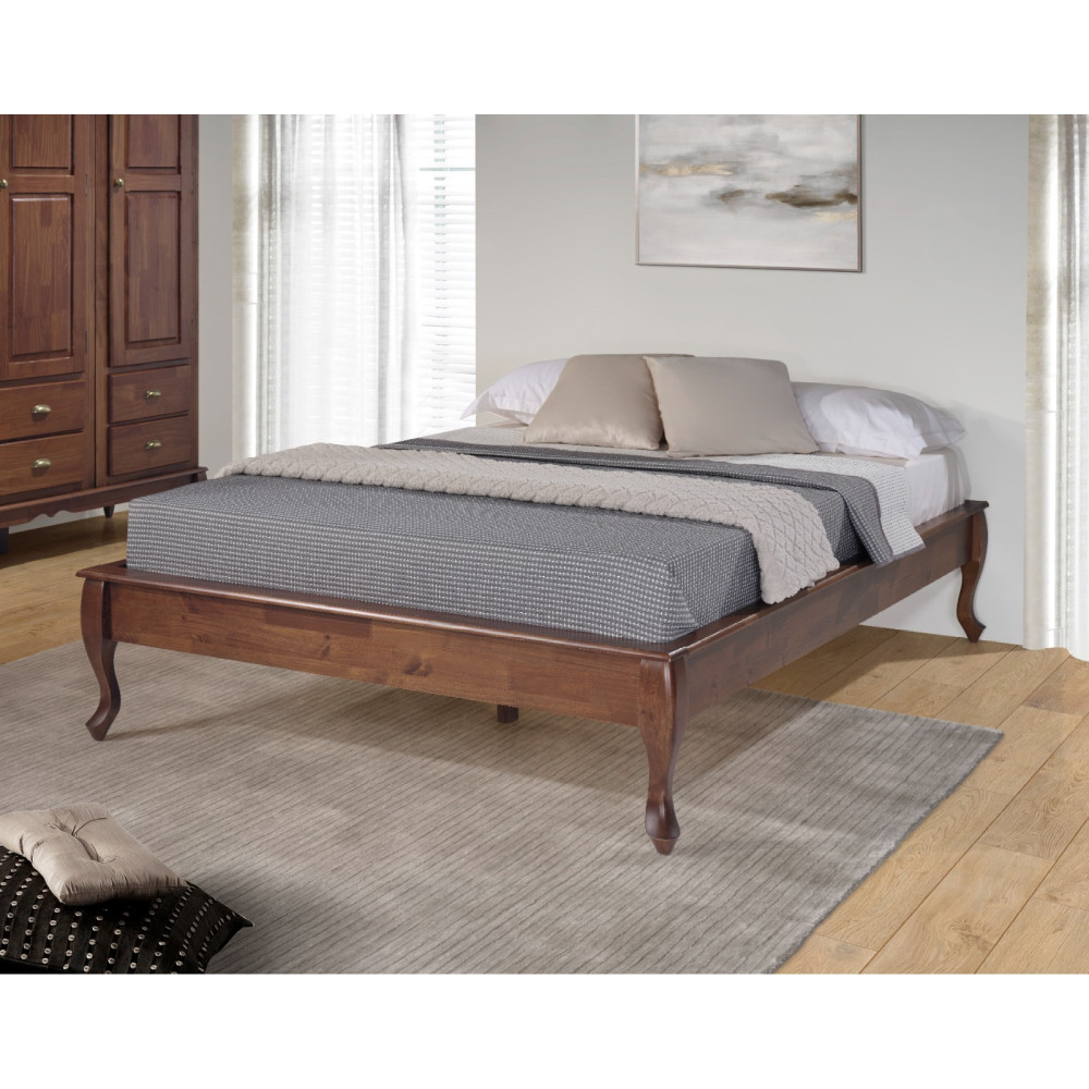 Plataforma de Cama Casal Madeira Maciça Hanover 41.8 X 168.5 Cm