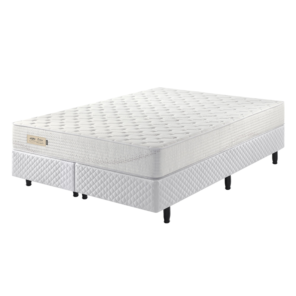 Cama Box King Ecoflex D 33 Malha Somie 193X203X25 Cm