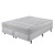 Cama Box Queen Ecoflex Blend Molas Ensacadas Cinza 158X198X55 Cm