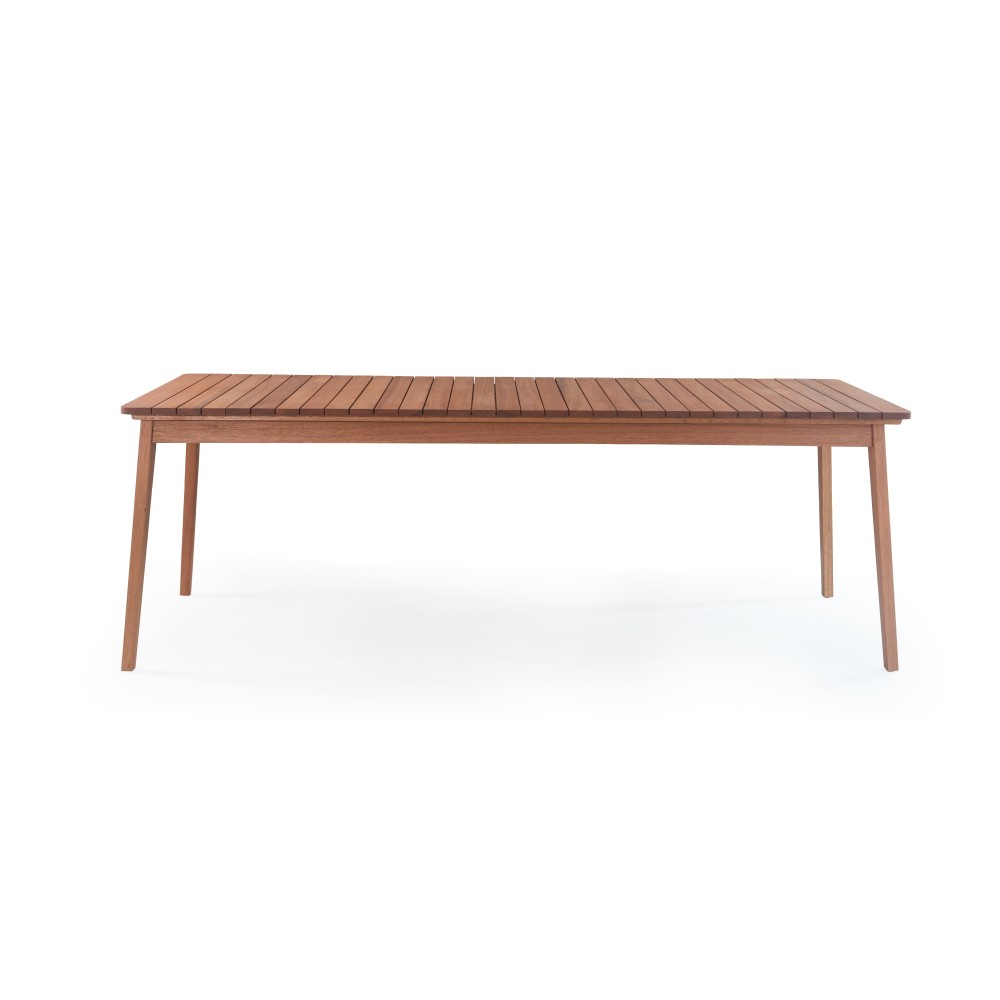 Mesa Retangular 200 Cm X 80 Cm de Madeira Na Cor Amêndoa