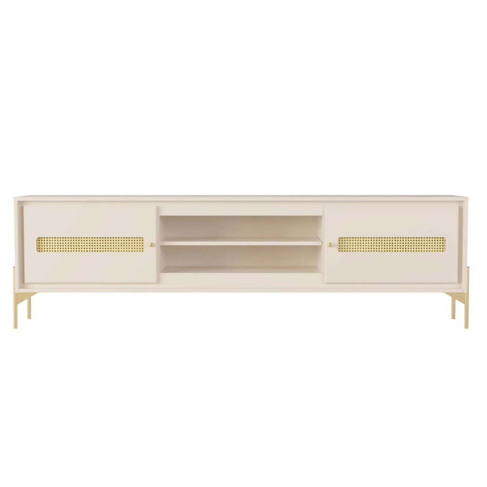 Rack Tv Alberty Moderno 180 Cm Cor Off White