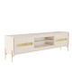 Rack Tv Alberty Moderno 180 Cm Cor Off White