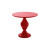 Mesa de Jantar Redonda 90Cm Torneada Global Vermelho