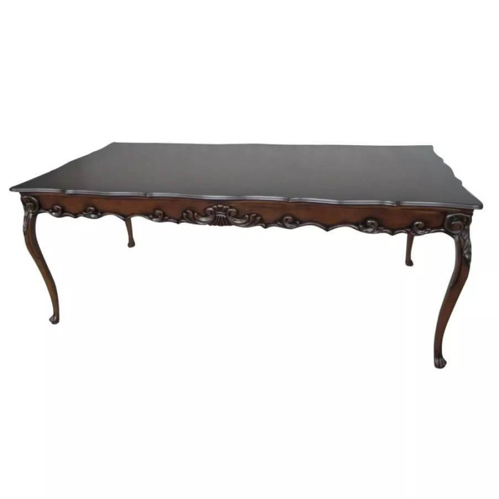 Mesa de Jantar Retangular Pata de Leão 180X100 Imbuia Fosco