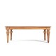 Mesa de Jantar Retangular 280 X 120 Cm Madeira Maciça Cor Imbuia