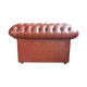 Poltrona Chesterfield Couro Sintético Marrom