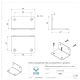 Cantoneira Multiuso Bicromatizada de Metal 4 Furos 6.4 X 4.7 Cm