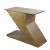 Base de Mesa Letra Z 88 X 46 Cm de Mdf Cor Imbuia