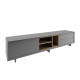 Rack Trento 260 Cm Mdf Cor Cinza Macadâmia