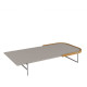 Mesa Centro Asti 160 Cm Cor Natural Off White e Metal Champanhe