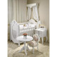 Mesa Infantil Clara Redonda 70 Cm de Madeira Maciça Cor Branco